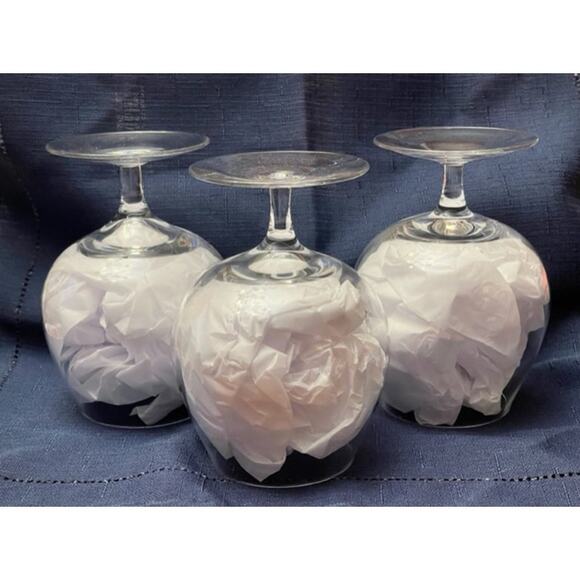 Set of (3) Clear Glass 5.5" Tall Brandy/Cognac Sifters-NEW - Picture 2 of 3
